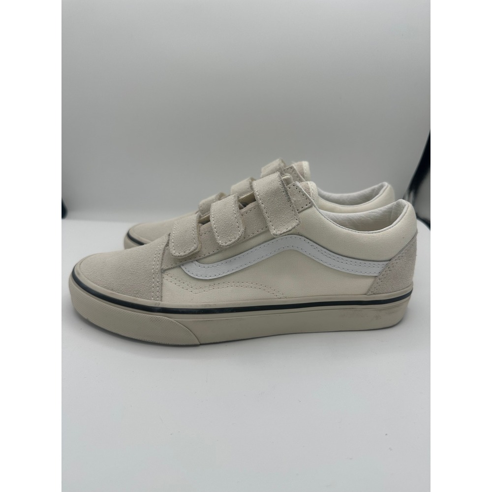 Vans Old Skool V Marshmallow Turtledove Suede Canvas Shoes Womens 7.5 Mens 6 - Picture 3 of 10